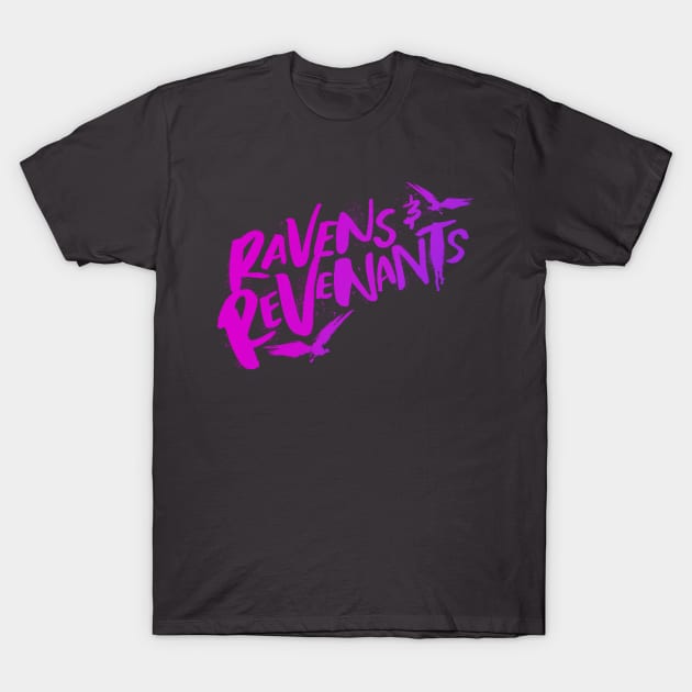 Ravens & Revenants - Purple T-Shirt by Nia Quinn